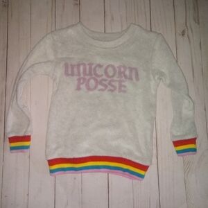 Tiny Whales Unicorn Posse Terry Cloth Sweatshirt